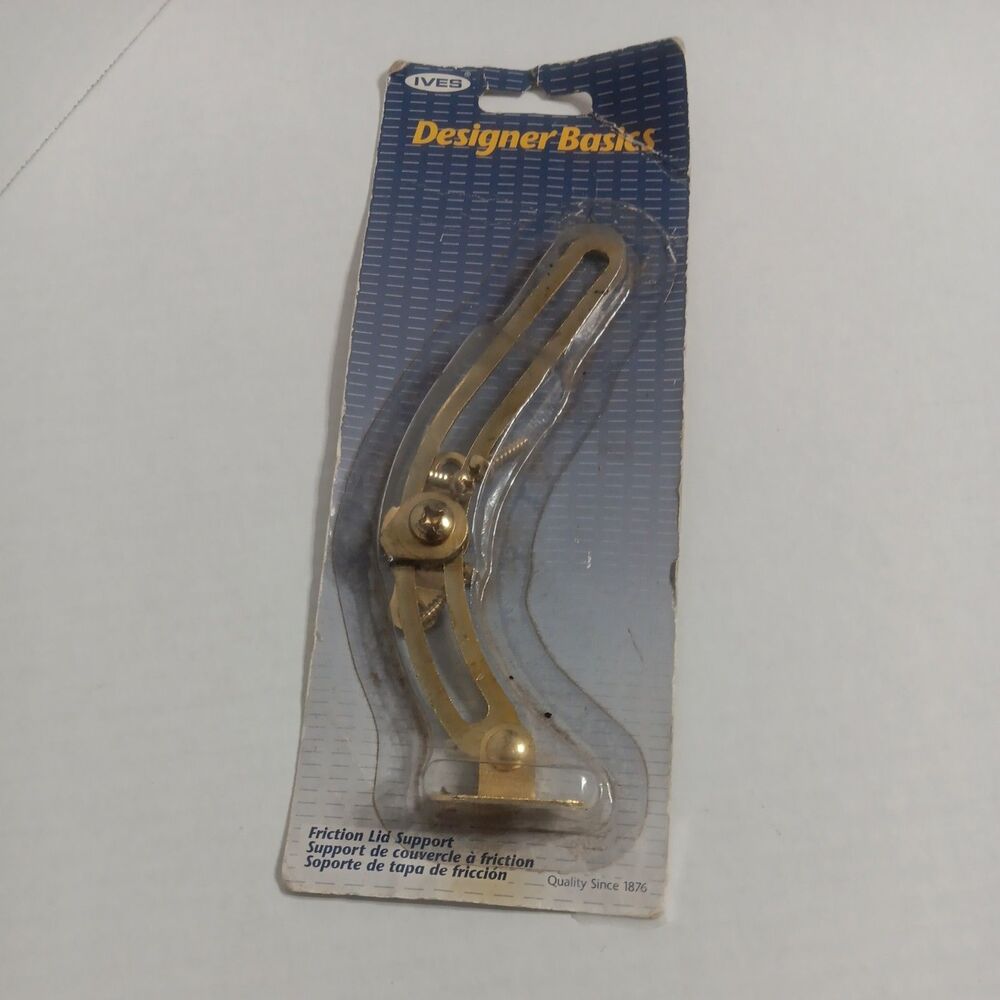 6" brass Right / Left curved Friction Lid Support